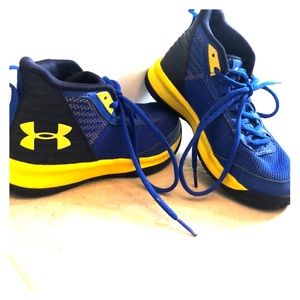 Boys Under Armour Blue hightop sneakers SZ 13